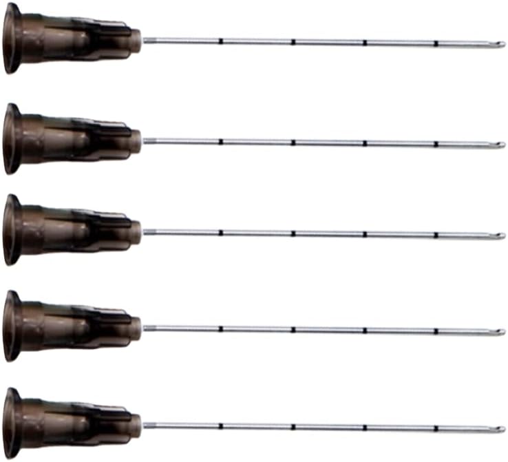 Professional Blunt Tips for Face Lifting 18g 22g 23g 25g 27g 30g 50mm/38mm/25mm Gauge Size (5pcs 22g-50mm)