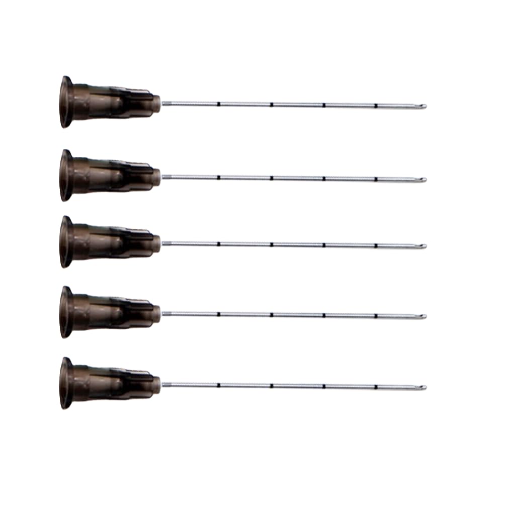 Professional Blunt Tips for Face Lifting 18g 22g 23g 25g 27g 30g 50mm/38mm/25mm Gauge Size (5pcs 22g-50mm)