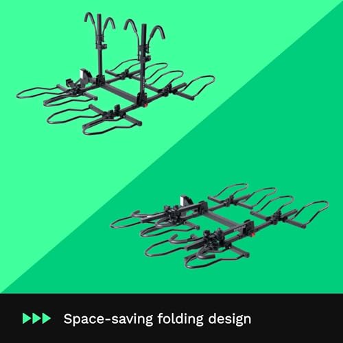 Kac KAC-FGS-A010-02-AA1US Premium Bike Rack For Car, Suv, Hatchback Mount - Anti-Wobble Hitch & Quick Release Lever thumb #6