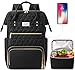 ETRONIK Lunch Rucksack Damen,Laptop Rucksack 15,6 Zoll mit isolierter Kühltasche, Wasserdicht Kühlrucksack mit USB Ladeanschluss,Kühltasche Lunch Tasche für Damen Herren Reisen Arbeit Schule,Schwarz