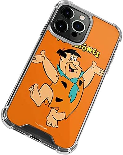 Skinit Clear Phone Case Compatible with iPhone 13 Pro Max - Officially Licensed The Flinstones Fred Flintstone Design