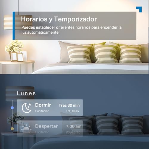 Miniatura 5 de Tapo L530ea - Bombilla Inteligente Wifi, Bombilla Led E27 Multicolor 2500k-6500k, Regulable 8,7 W 806 Lm, Funciona Con Alexa, Control Por Voz, Ahorro De Energía
