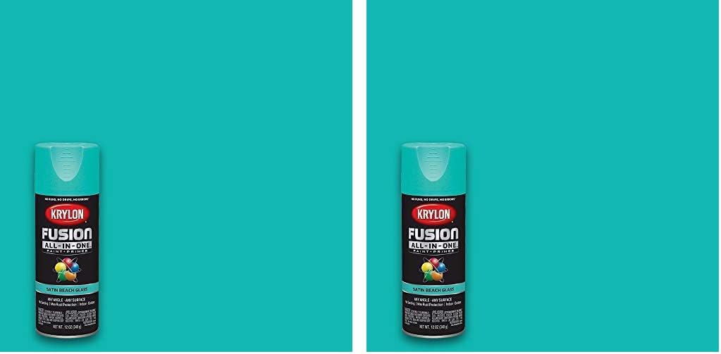 Krylon Fusion All-In-One Adhesive Spray Paint for Indoor/Outdoor Use, 12 oz, Beach Glass (Pack of 2)