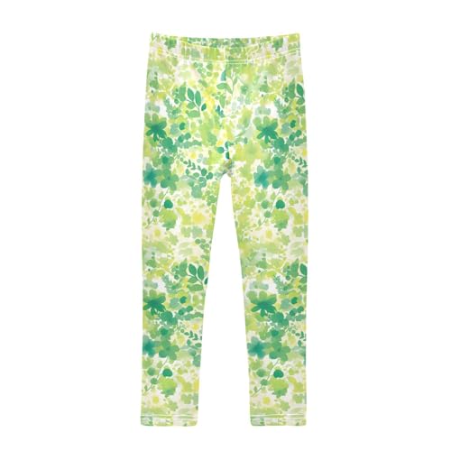 KLL Watercolor Toddler Baby Girl Cotton Leggings Fashion High Waisted Lounge Pants Gym