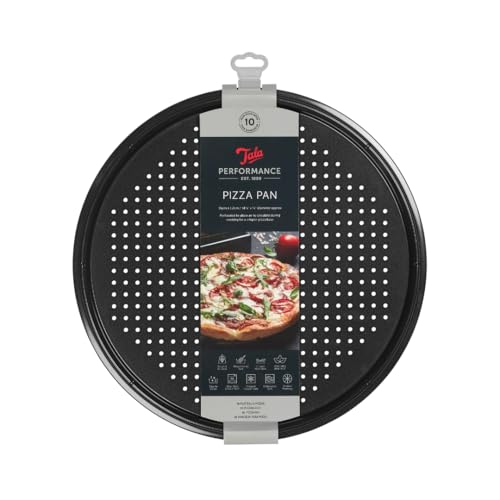 Tala Performance Crisper Pizza Tray, Professional Gauge Carbon Steel with Eclipse Premium Non-Stick Coating, Ideal for Tray Bakes, Measures 26 cm x 26 cm x 1.2 cm