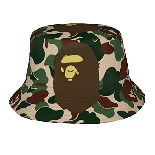 Frenchsh Camo Shark Bucket Hat Summer Outdoor Beach Hats for Women Men, Green Camo