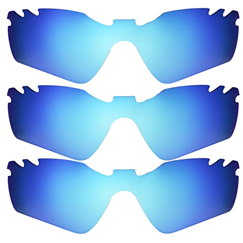 Verres polarisés Oakleys Radar Path ventilés bleu en lot de 3
