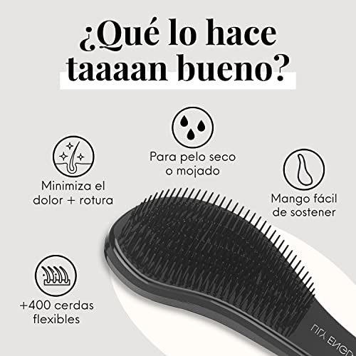 Cepillo para cabello rizado que elimina enredones sin tirones 5