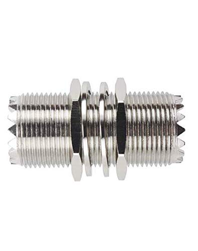 3AN Telecom SO-239 Adapter UHF Female to UHF Female Nut Bulkhead Panel Mount RF Coaxial Connector 1 PCS-image-14