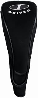 Magna Driver Headcover Black (Golf Club Cover, Fits Up to 460cc)