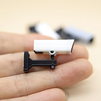 Miniature Security Camera Models in 112 Scale, Made of Non-Electric ABS Material, Perfect for Dioramas, Photography Props, and Vintage Decor