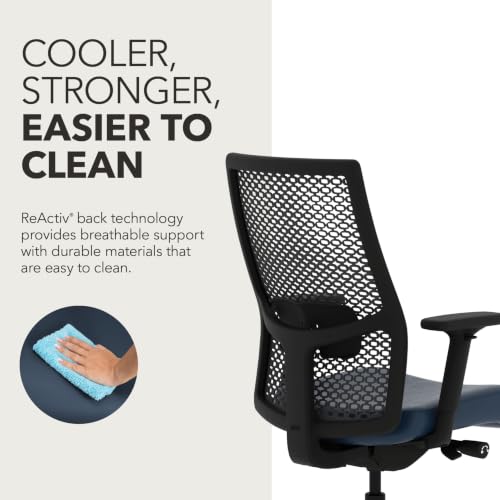 Image of HON Ignition 2.0 ReActiv Ergonomic Office Chair, Lumbar Support, Ocean