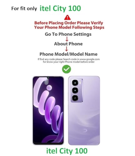 Image of COVERBLACK Soft Rubber Silicon Clear Case Back Cover Compatible for itel City 100 - Transparent