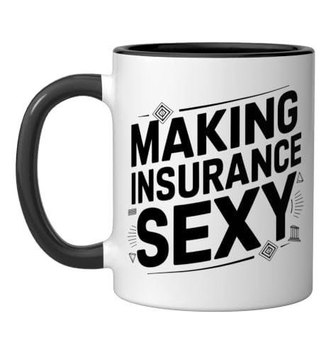 Home Auto Life - Making Insurance Sexy Ceramic Mug, Black/White