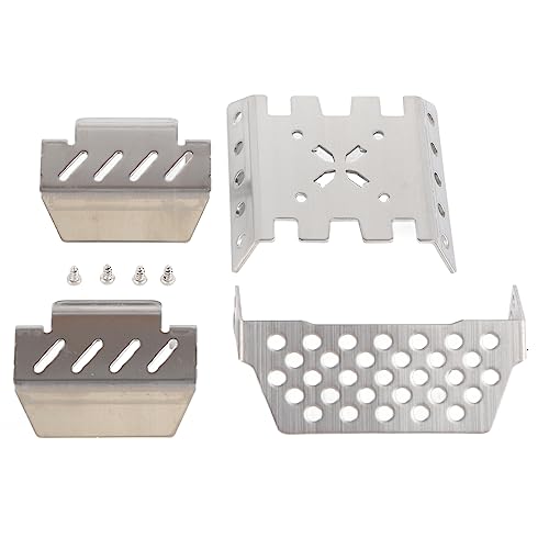 RC Chassis Armor Guard Plate Upgrade Accessory Stainless Steel Silver Protective Plate for YK4102 YK4103 YK4082 1/8 1/10 Scale R