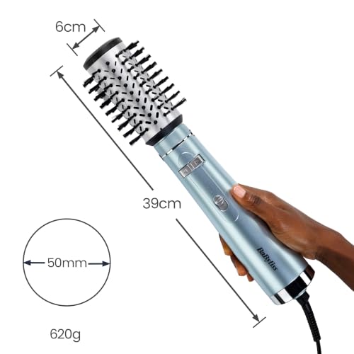 BaByliss - AS773E - Brosse soufflante rotative Hydro-Fusion - Brushing digne d'un coiffeur - fonction ionique pour des cheveux hydratés & protégés - résultat brillant & soyeux, longue tenue