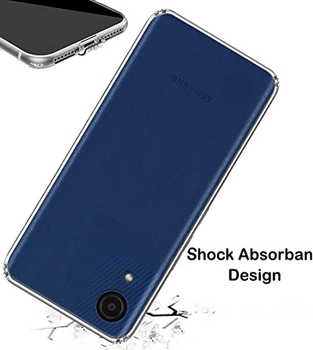 Image of Soft Flexible Silicone Back Cover Compatible with Samsung Galaxy A03 Core, Transparent Case
