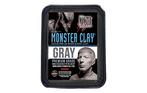Monster Clay Premium Modeling Clay (Gray - Medium - 4.5lb)
