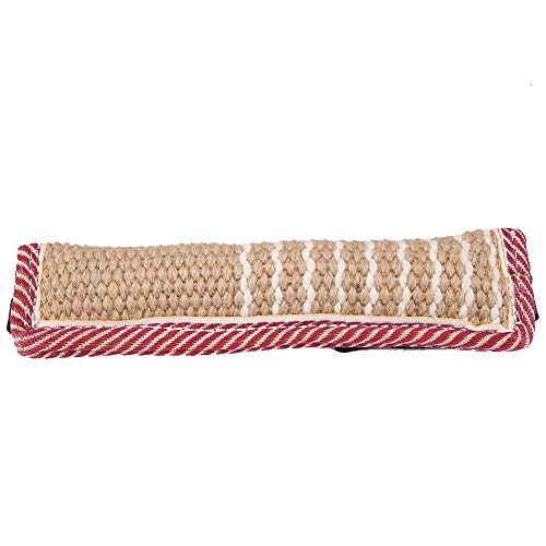 Sturdy Cotton Linen Dog Training Tug Rod with Dual Handles for Tear Bite Training - and Soft Pet Tool for Prolonged Use