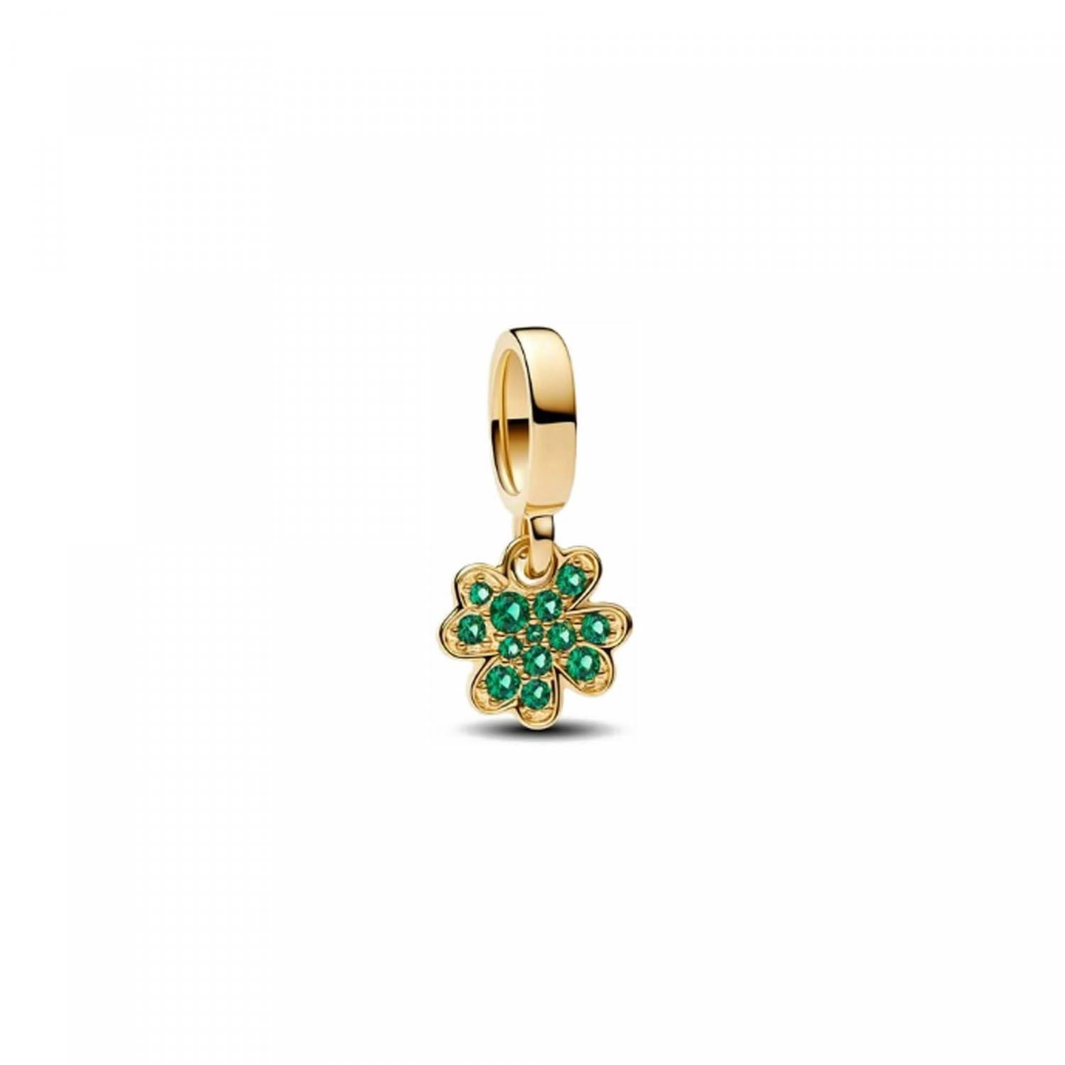 Charm trébol de la suerte para renovar tu pulsera antigua con brillo 3