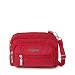 Baggallini Triple Zip Crossbody Travel Bag, Apple, One Size