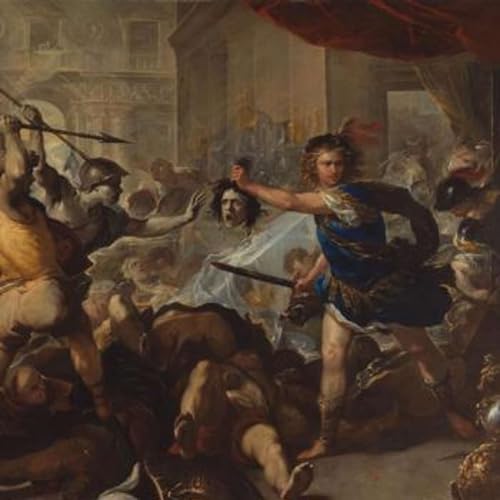 Luca Giordano Perseo trasforma Finea e i suoi seguaci in pietra