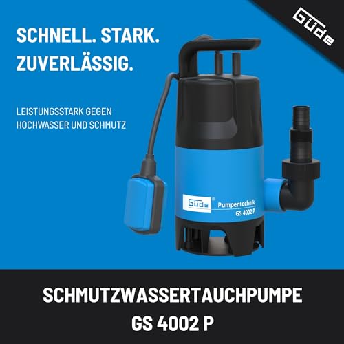 Pompe submersible pour eaux usées Güde GS4002P avec interrupteur à flotteur de 400W - 3
