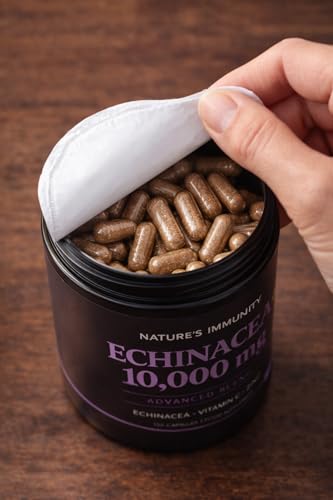 Echinacea+ Capsules 10,000mg Premium High Strength (10:1 Extract) – 120 Echinacea Capsules | with Vitamin C & Zinc | 3-in-1 Advanced Blend | Non-GMO, Gluten Free - Image 6