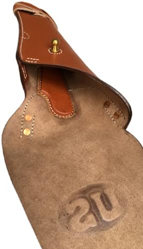 US WW2 .45 Brown Hip M1911 Colt Tan Pistol Leather Hip Holster - Left Hand Version