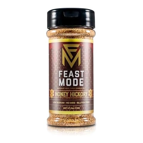 NEW! Honey Hickory | Feast Mode Flavors | Low Sodium, No MSG, Gluten Free, All Natural, Meal Prep Seasoning, Healthy, Chicken, Beef, Rice, Veggies, Potatoes, Vegatable, Sweet, Spicy Cover