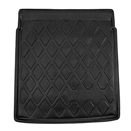 | Tapis De Coffre sur Mesure pour Passat B6 B7 3C2 362 2005-2015 4P. Berlina, Noir, Antidérapant, Bord Haut, Toutes Saisons, Adapté Animaux de Compagnie