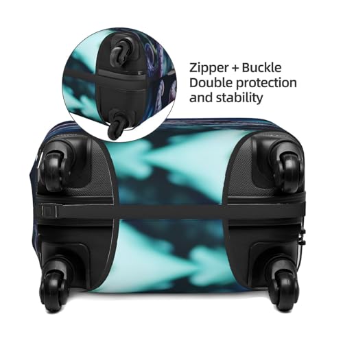 Fish and Octopus Print Luggage Cover Suitcase Protector Anti-scratch Fits 18-32 Inch Trolley Case4