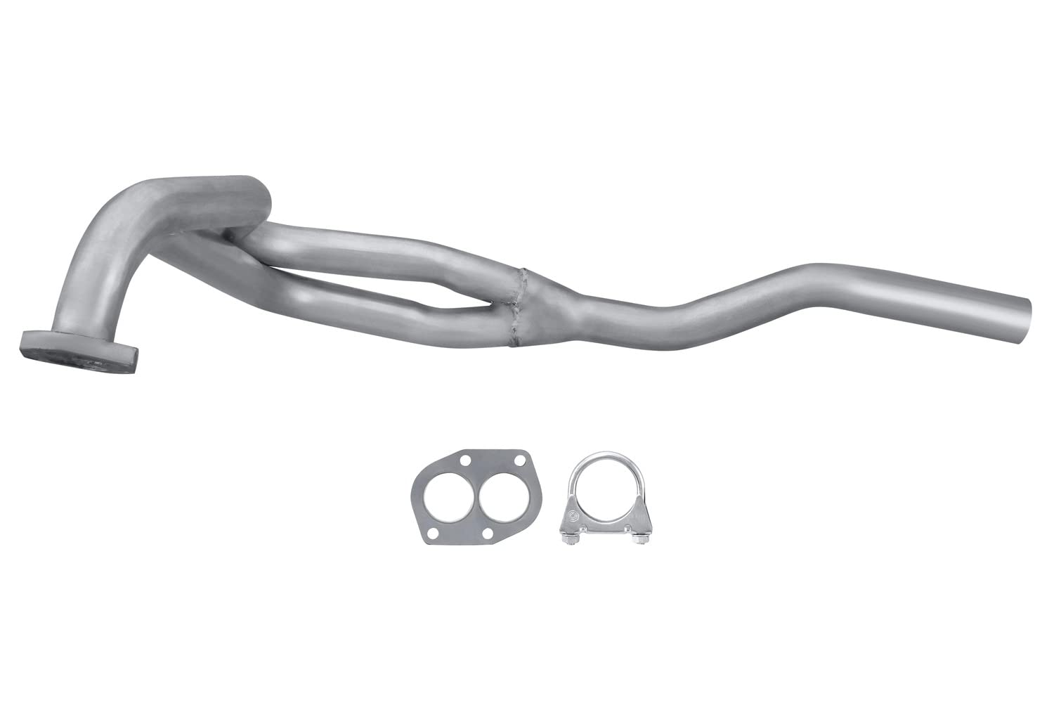 HELLA 8LA 366 005-451 Tubo de escape - Easy2Fit® Kit - delante - 1 pieza - Juego con accesorios de montaje - por ej. LADA NIVA