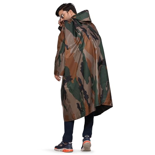 Image of Waterproof Full-Sleeve Rain Poncho for Outdoor Adventures | Easy Slip-On Design | Compact & Lightweight | Free Carry Case