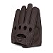 Riparo Genuine Leather Reverse Stitched Driving Gloves (Medium, Brown)