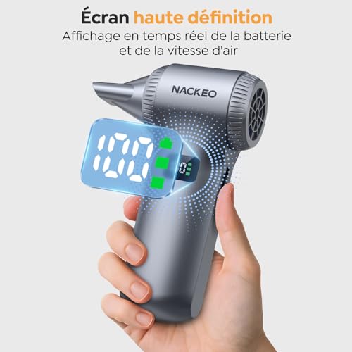 Éliminer la poussière du clavier avec ce souffleur LED de 10500 mAh
