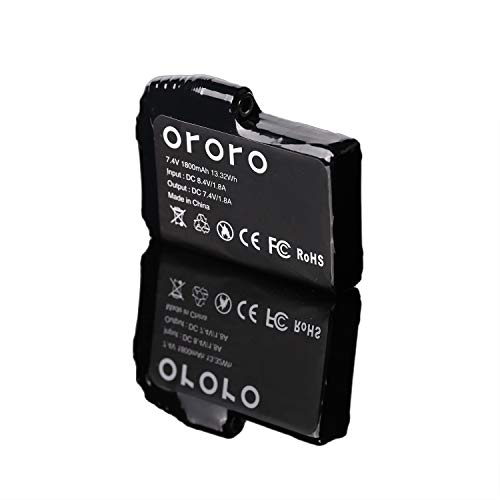 ORORO Rechargeable Battery/Power Bank 7.4v 4400mAh for Heated Jackets, Heated Hoodies and Heated Vests