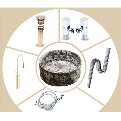 Lavabo de cerámica para baño lavamanos anti salpicaduras 7