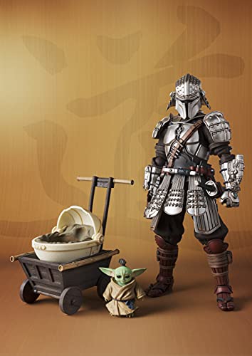 Image of TAMASHII NATIONS - Star Wars: The Mandalorian - Ronin Mandalorian & Grougu (Beskar Armor), Bandai Spirits MEISHO Movie Realization Action Figure