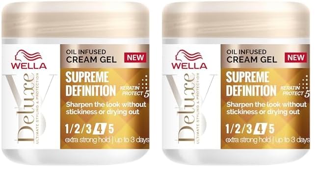 Wella Deluxe Supreme Definition Oil Infused Cream Gel, 150ml (Pack of 2)