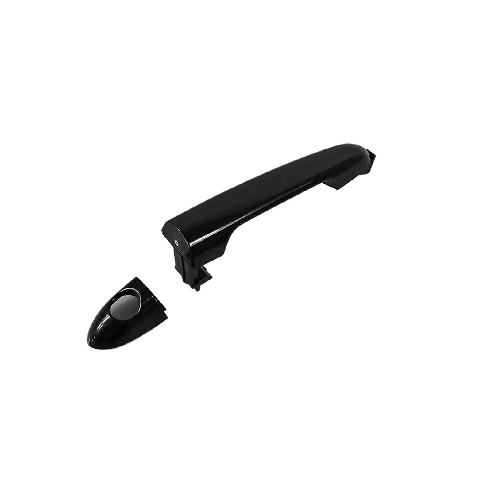 Qjahxkf No Hole Replacement Exterior Door Handles Outer Door Handle Exterior Handle Black 82651-1W010 82652-1W010 82652-1W030 For Kia For Rio 2012 2013 2014 2015 2016 2017 Outer Handle(No Hole)