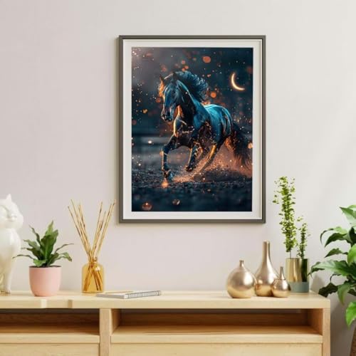 Bricolage 5D Diamond Painting Lune pour Décoration Chambre Intérieur Murale