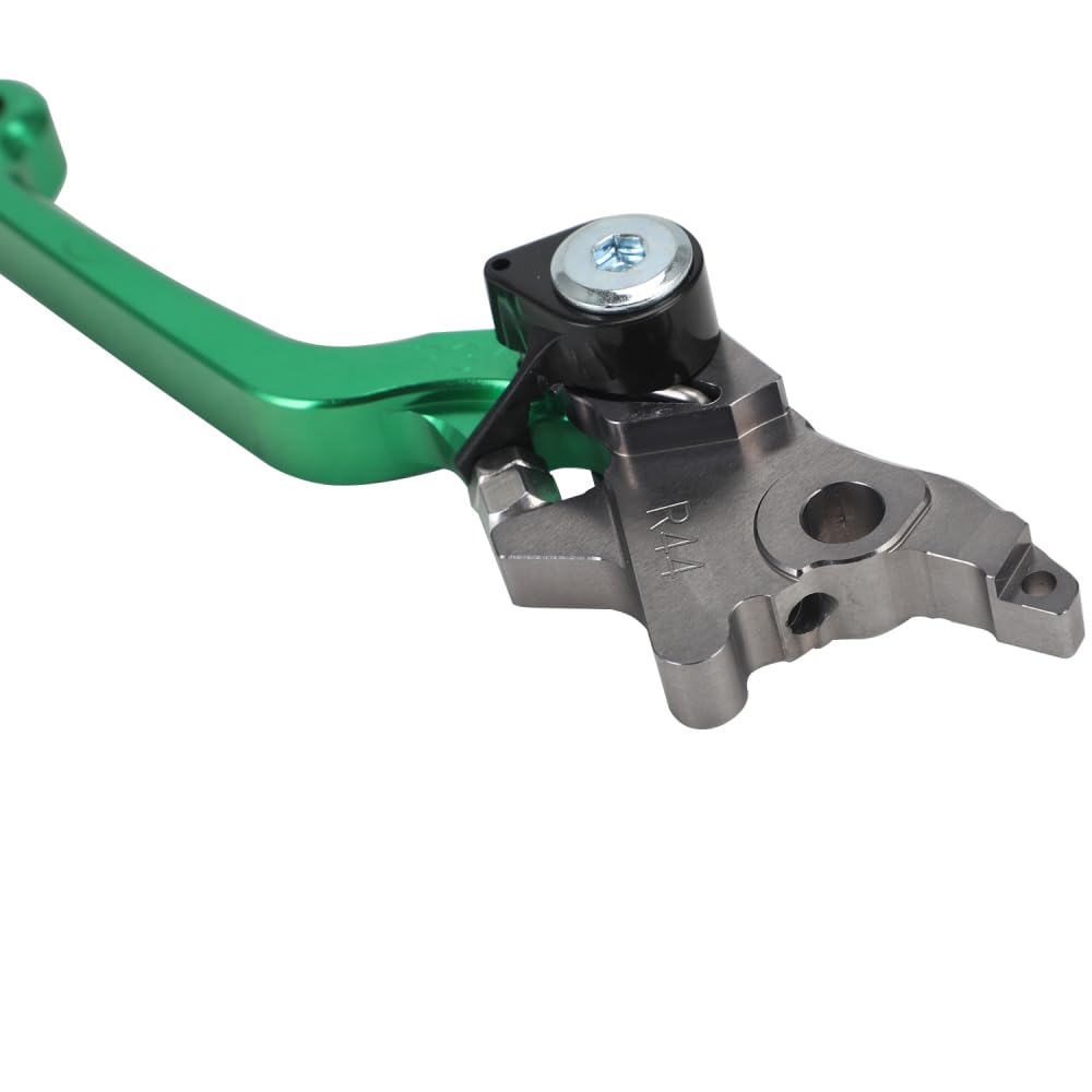Leva Freno Moto Dirt Bike Leva Frizione Pieghevole in Alluminio per KLX 140 KLX140L 08-23 KLX140G 17-23 Motocross Verde