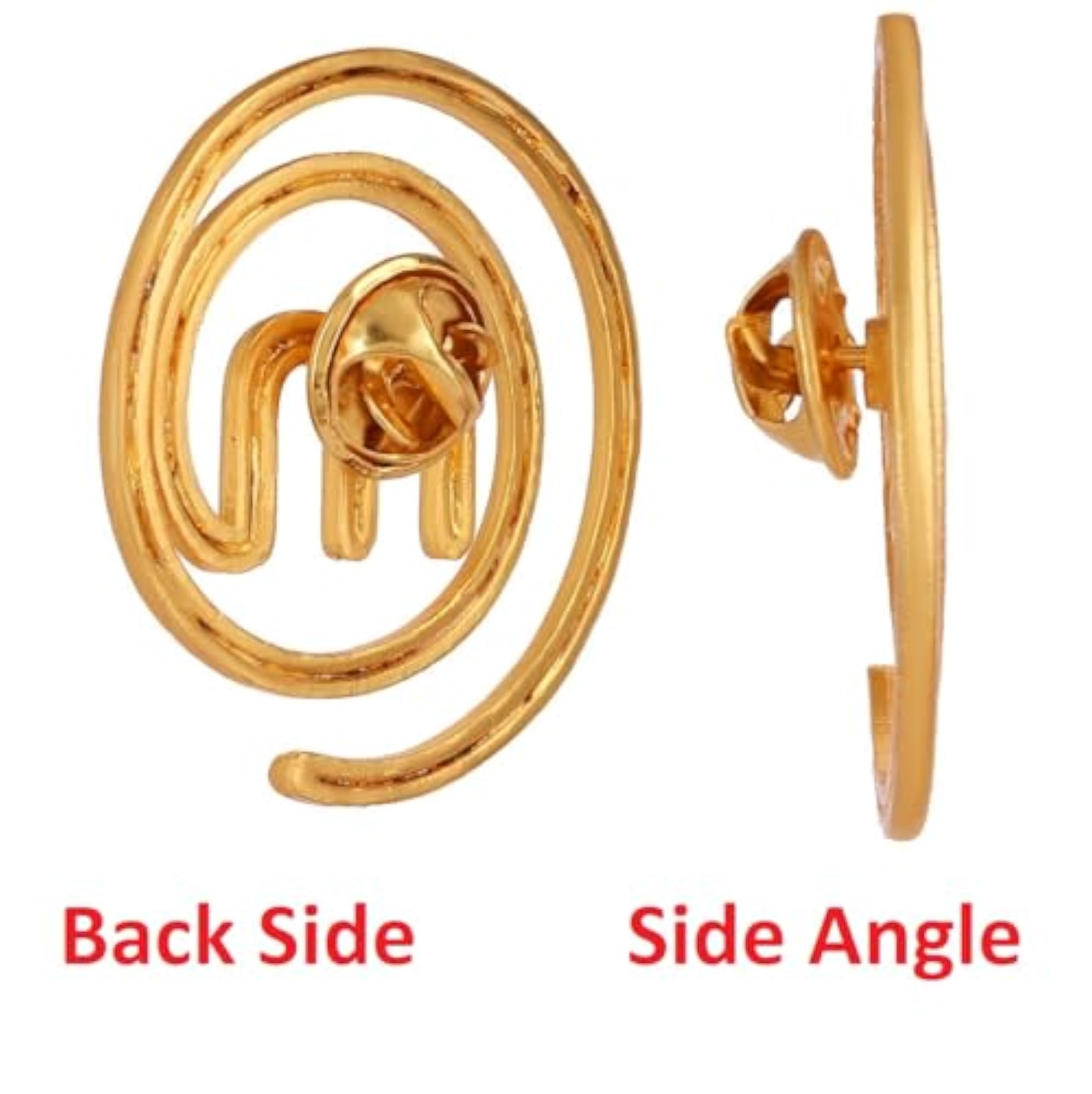 Gold Plated Master Chef Brooch Pin for Culinary Lovers