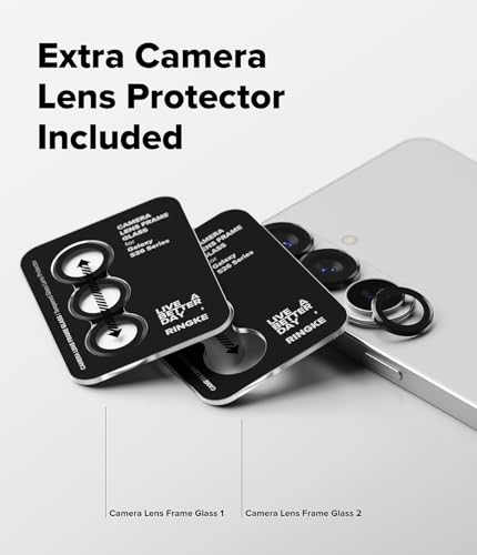 Image of Ringke Camera Lens Frame for Samsung Galaxy S26 Plus /Galaxy S26 Protector with Easy Installation Tray [2 Pack] [Metal Individual Ring Cover] HD Quality Scratch Resistant 9H Tempered Glass