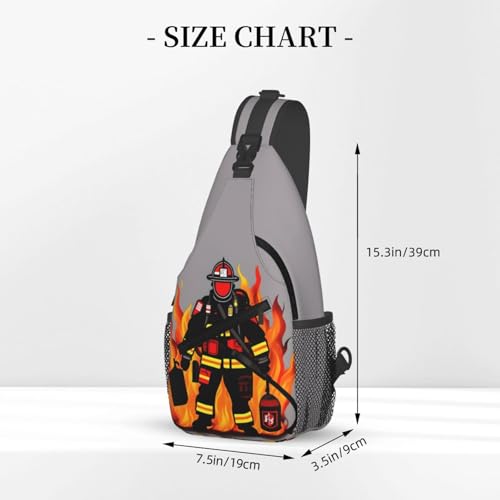 Mochila urbana con diseño de bombero de 16 litros miniatura 3