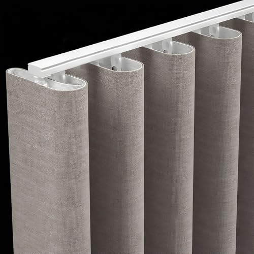 Riel opaco ultrafino para techos modernos, varillas deslizantes de 160 cm de fácil instalación