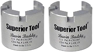 Superior Tool 03825 Basin Buddy Faucet Nut Wrench-Wrench to grab metal, pvc, plastic, and coupling nuts (Pack of 2)