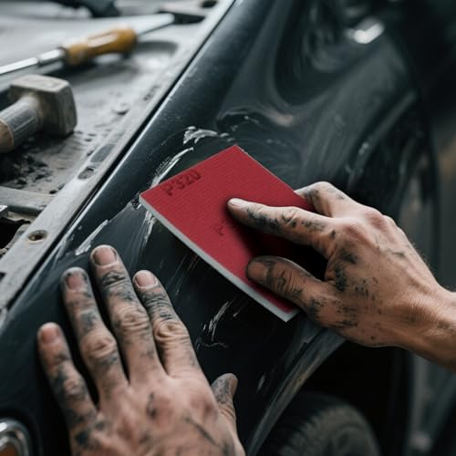 STEBRUAM Schleifschwämme 24 Stück,600 Körnung Nass & Trocken | Für Holz, Metall, Auto, Lack, Spachtel | Flexibles Schleifpad