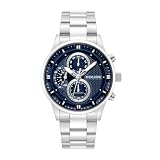 Police Levuka Blue Dial Stainless Steel Chronograph Watch 43.5mm